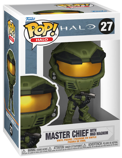 FUNKO POP Halo 25th Master Chief w/M6D Magnum 27