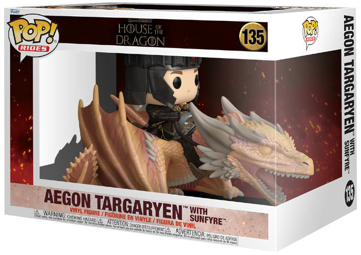 FUNKO POPS House of the Dragon Aegon Targaryen w/Sunfyre 135