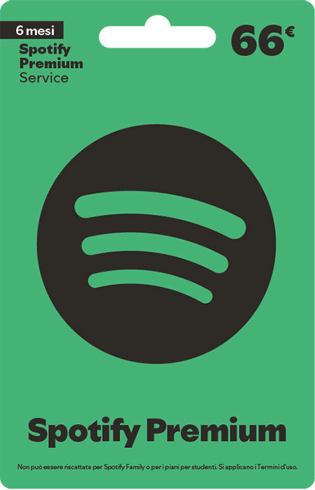 Spotify NEW Giftcard 66 Eur IT