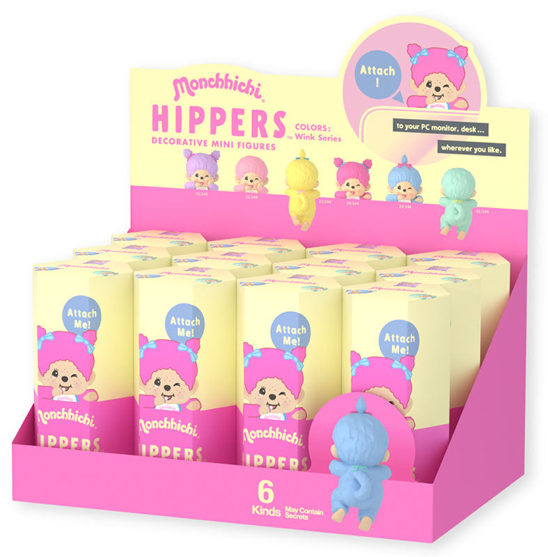 SONNY ANGEL Hippers Monchhichi Colors Wink 1pz Assortimento