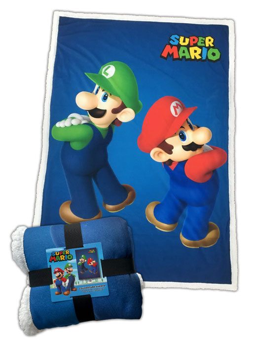 Coperta Sherpa Super Mario & Luigi