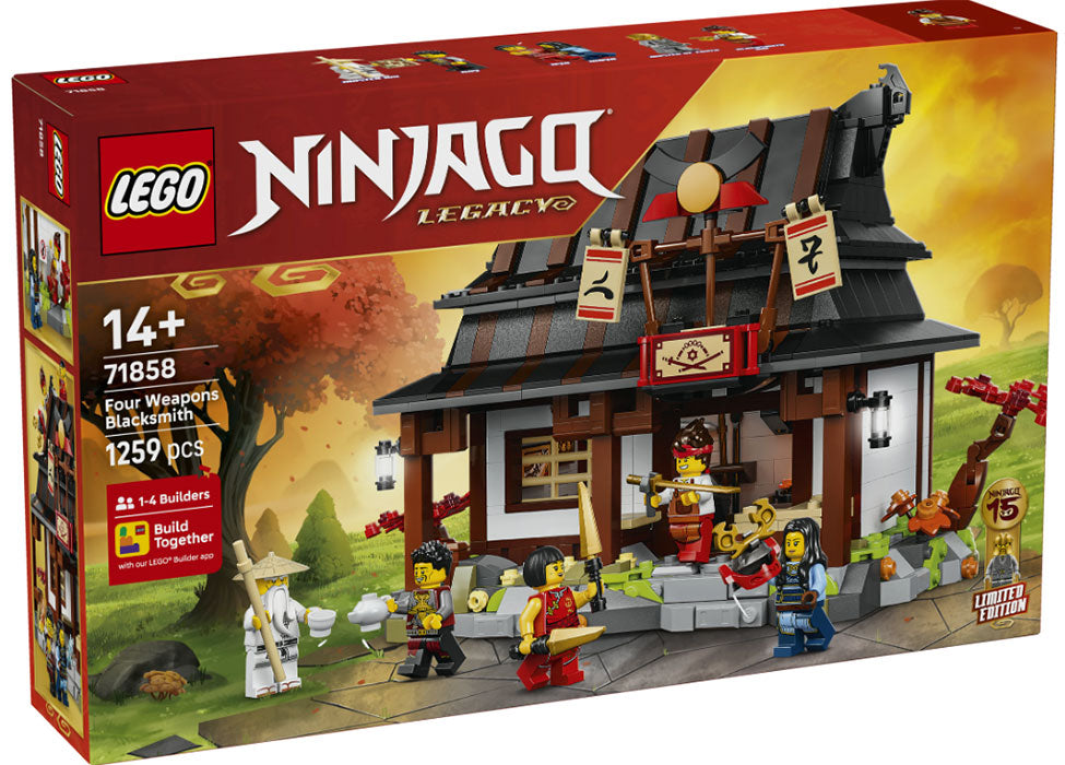 71858 Ninjago La Bottega delle Quattro Armi 15th Anniversary