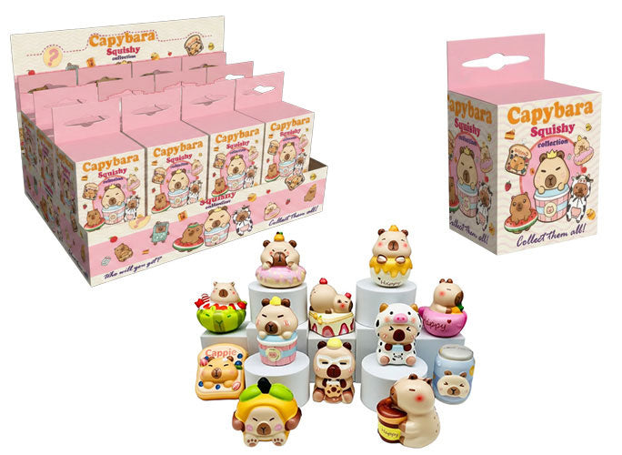 Squishy Capibara 12cm 1pz Assortimento