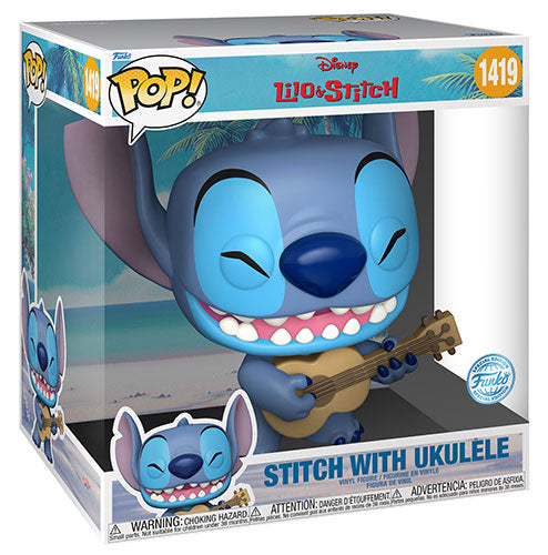 FUNKO BIG 25cm Disney Stitch w/Ukulele 1419