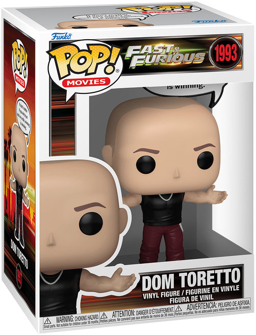 FUNKO POP Fast & Furious Dom Toretto Winning is Winning 1993