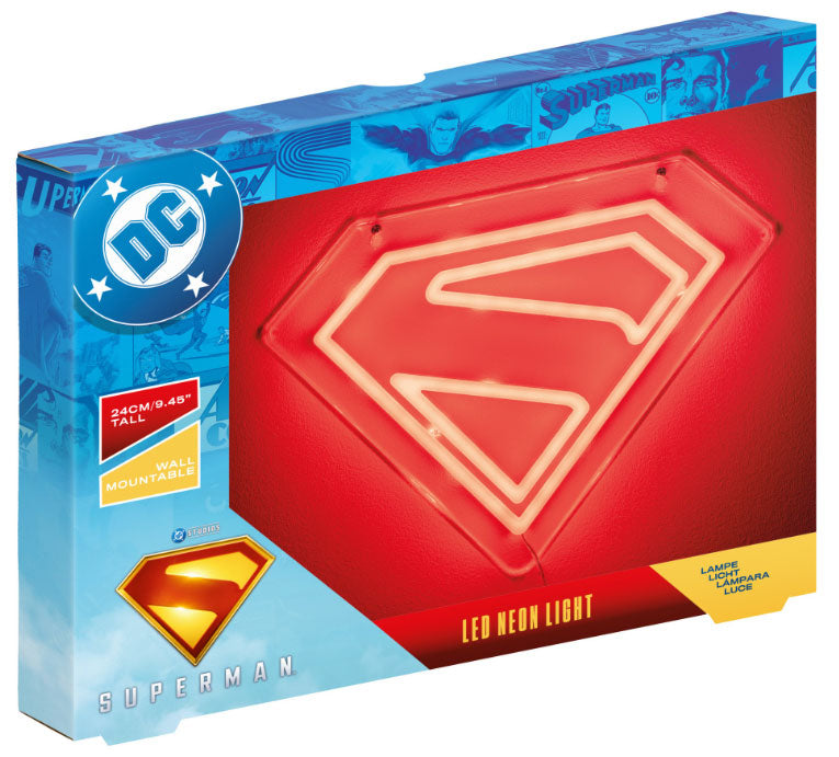 Paladone Lampada Neon da Muro Superman
