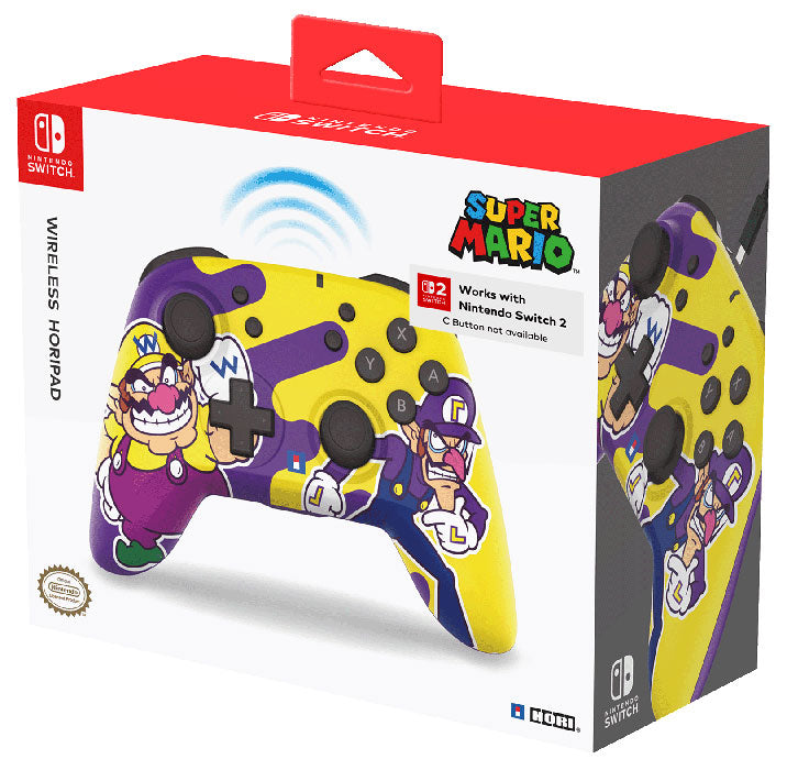 HORI SWITCH Controller Wireless Horipad Wario e Waluigi