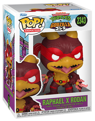 FUNKO POP TMNT Turtles x Godzilla Raffaello x Rodan 2343