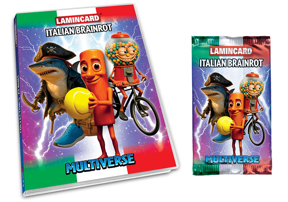 Lamincard Italian BRAINROT Multiverse Album + 1 Busta