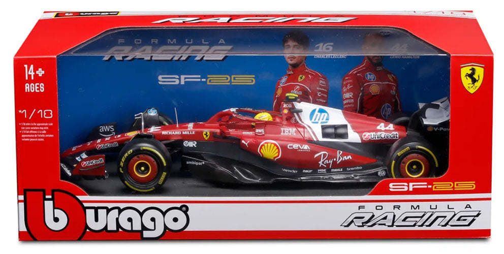 F1 Ferrari SF-25 w/Hamilton Scala 1:18