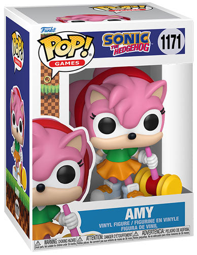 FUNKO POP Sonic the Hedgehog Amy Rose w/Hammer w/Chase 1171