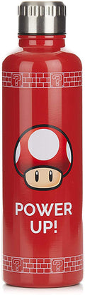 Paladone Borraccia Metallica Super Mario Fungo