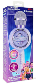KPop Demon Hunters Microfono Wireless Led Logo Viola