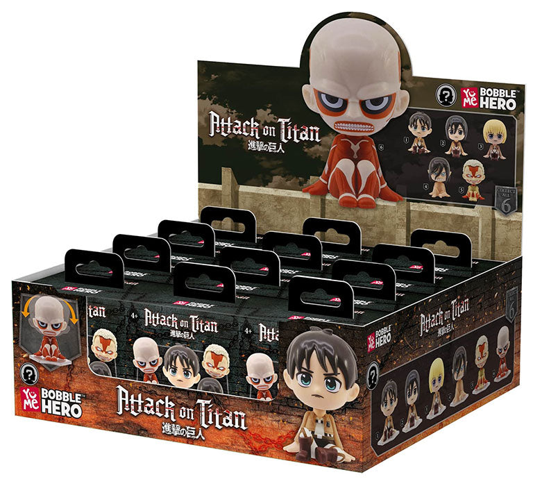 YuMe Attack on Titan Bobble Hero 1pz Assortimento