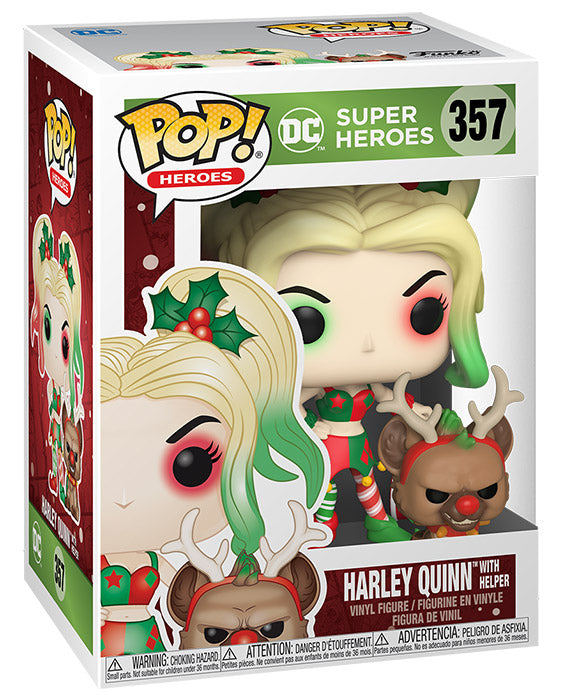 FUNKO POP Holiday DC Harley Quinn w/Helper 357