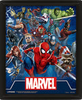 Quadro 3D Icone Marvel