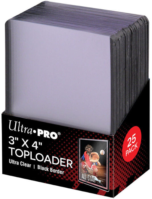 ULTRA PRO Bustine Rigide Toploader Black 25pz