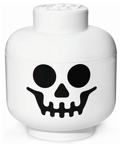Contenitore LEGO Testa Large Skeleton Bianco