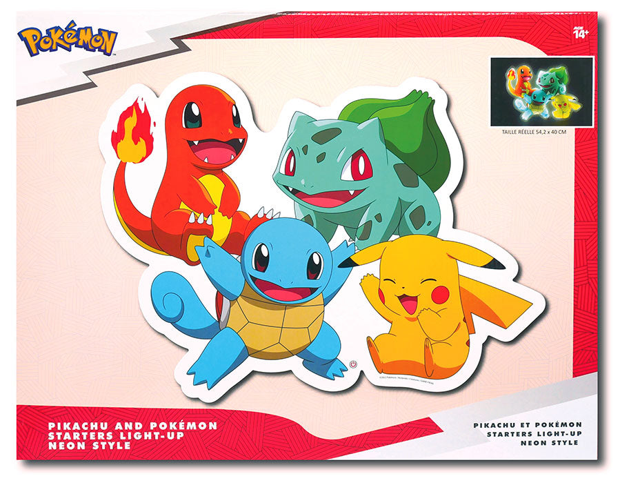 Lampada da Muro Pokemon Pikachu & Friends Neon