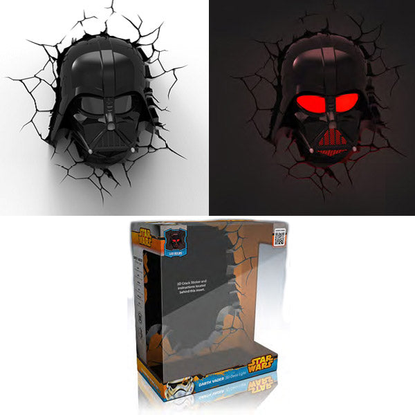 Lampada da Muro 3D Star Wars Darth Vader