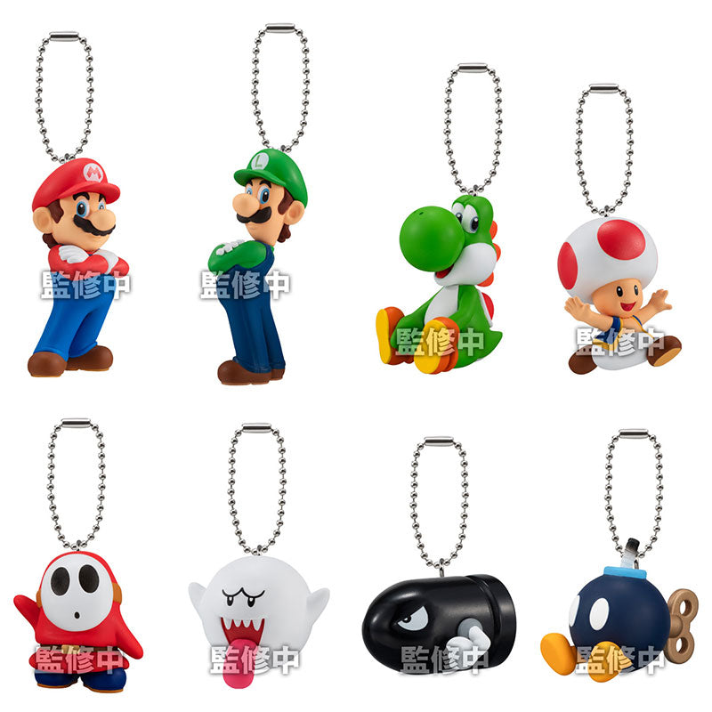 Portachiavi Super Mario Bros. Mascot Charm 1pz Assortimento