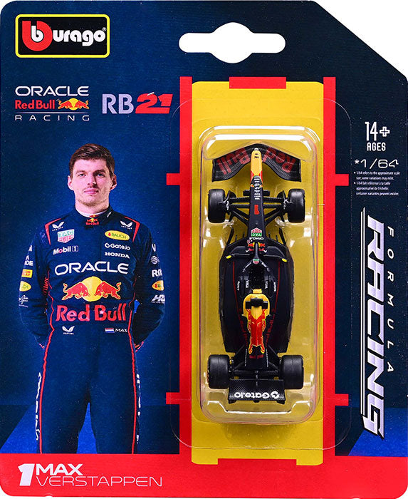 F1 RedBull Racing RB21 25 Verstappen #1 Blister Scala 1:64