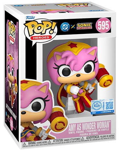 FUNKO POP Sonic x Justice League Amy as Wonder Woman 595