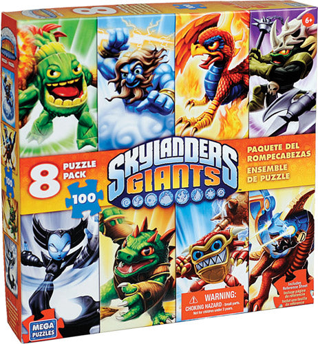 Puzzle 100pz Skylanders Giants 8 in 1