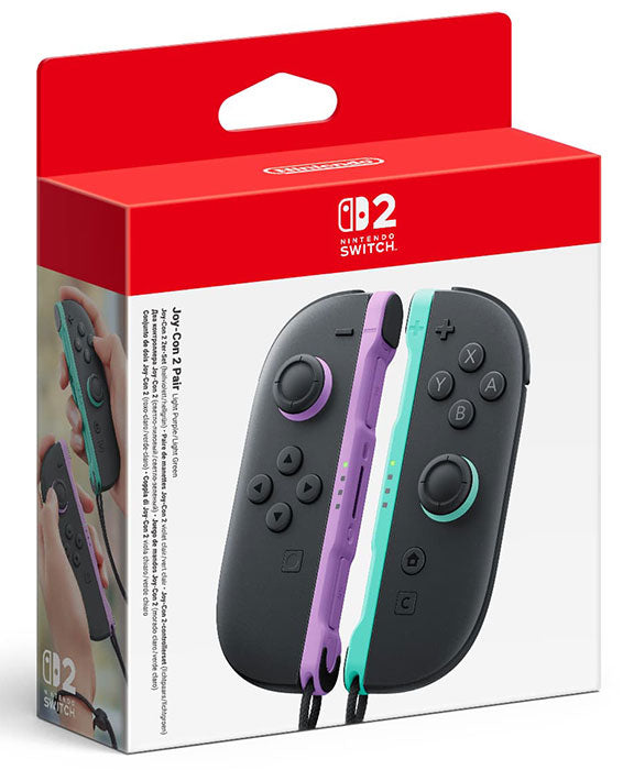 NINTENDO SWITCH 2 Set 2 Joy-Con Viola Chiaro-Verde Chiaro