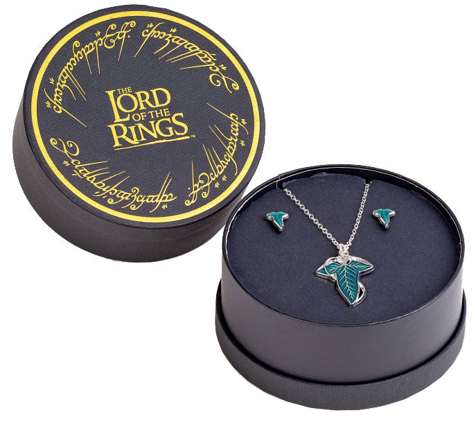 Collana e Orecchini Il Signore degli Anelli Foglia di Lorien