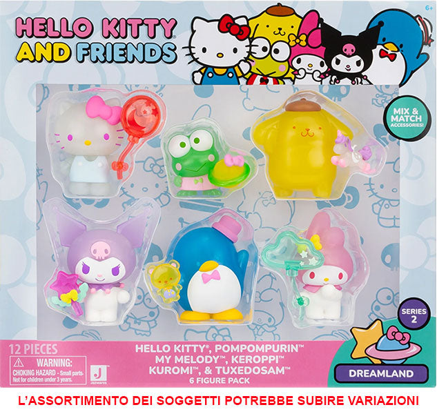 Hello Kitty and Friends Dreamland Serie 2 6 Figure Pack