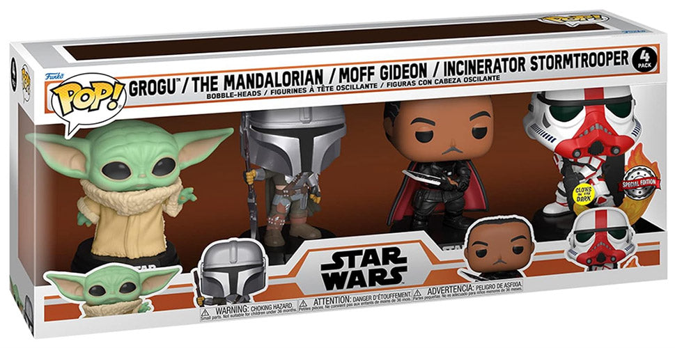 FUNKO POPS Star Wars The Mandalorian 4 Pack