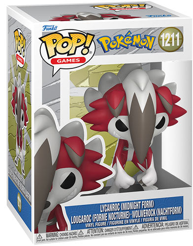 FUNKO POP Pokemon Lycanroc (Midnight Form) 1211