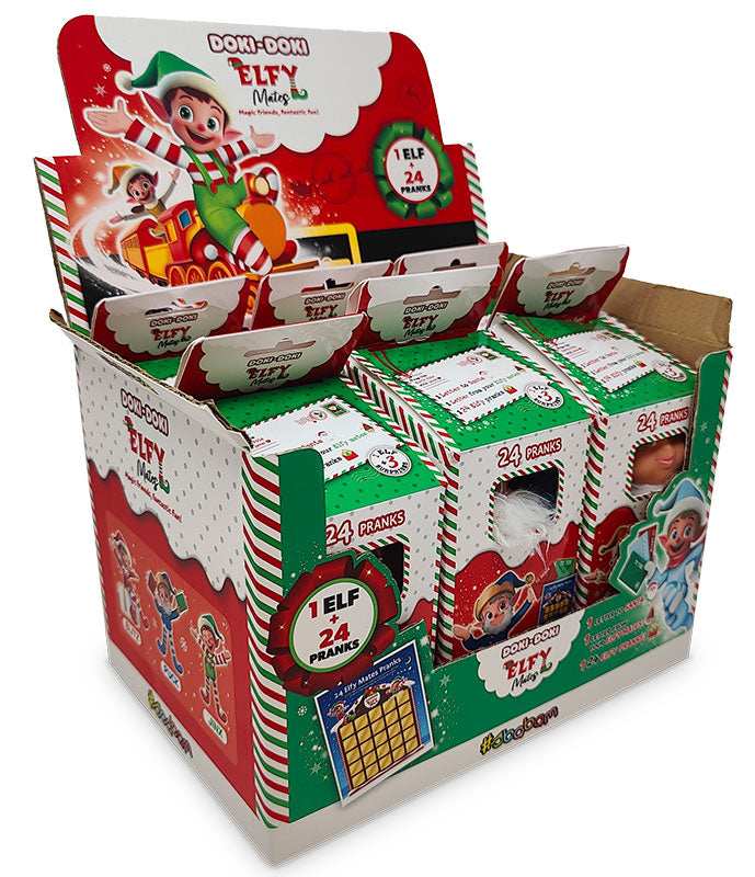 Peluche Christmas Doki Doki Elfo 30cm 1pz Assortimento