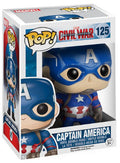 FUNKO POP Marvel Civil War Captain America Bobble 125