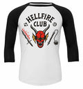 T-Shirt Manica 3/4 Stranger Things Hellfire Club S4 XXL