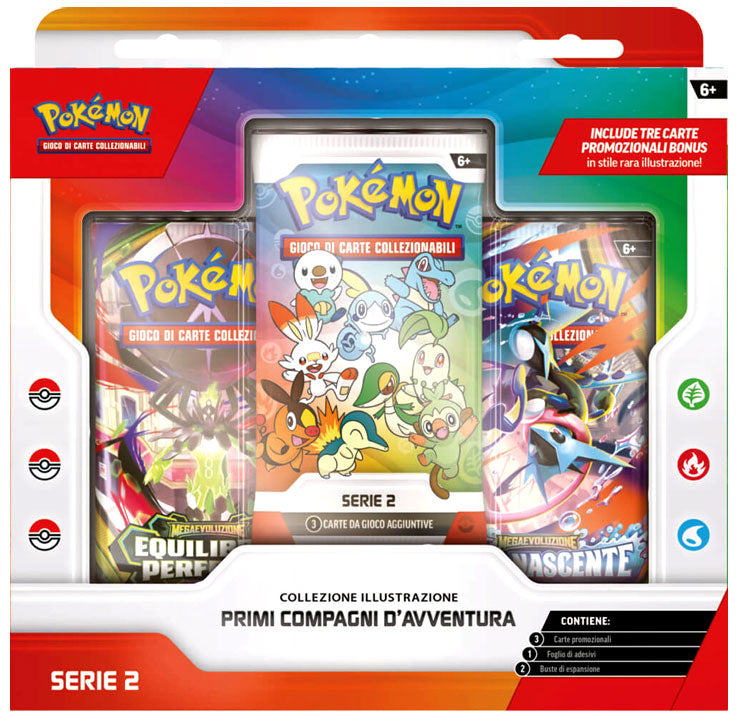 Pokemon ITA Collezione Illustrazione Primi Compagni Serie 2