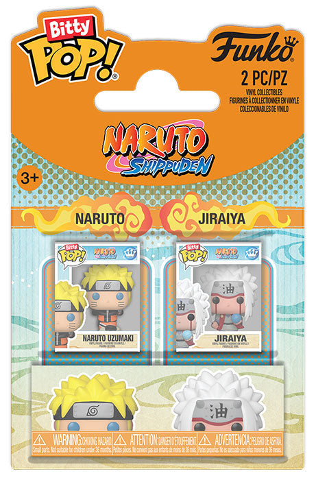FUNKO BITTY POP 2 Pack Naruto Shippuden Naruto & Jiraiya
