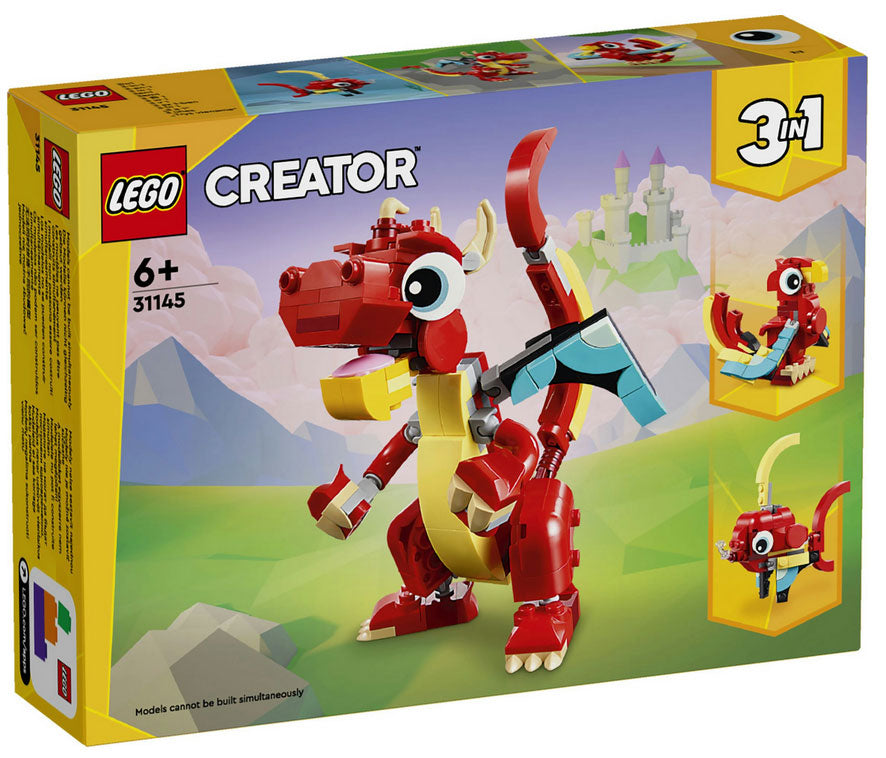31145 Creator 3 in 1 Drago Rosso