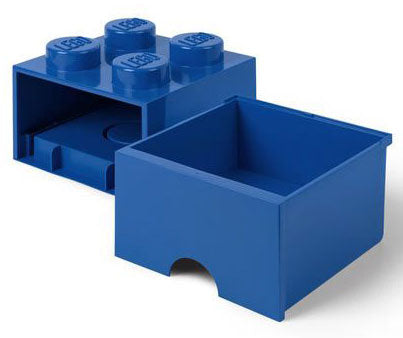 Contenitore LEGO Cassetto Brick 4 Blu