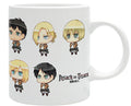 Tazza Attack on Titan All Chibis