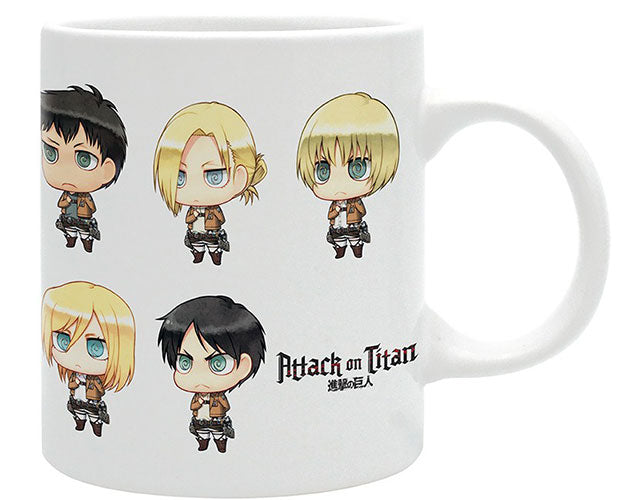 Tazza Attack on Titan All Chibis