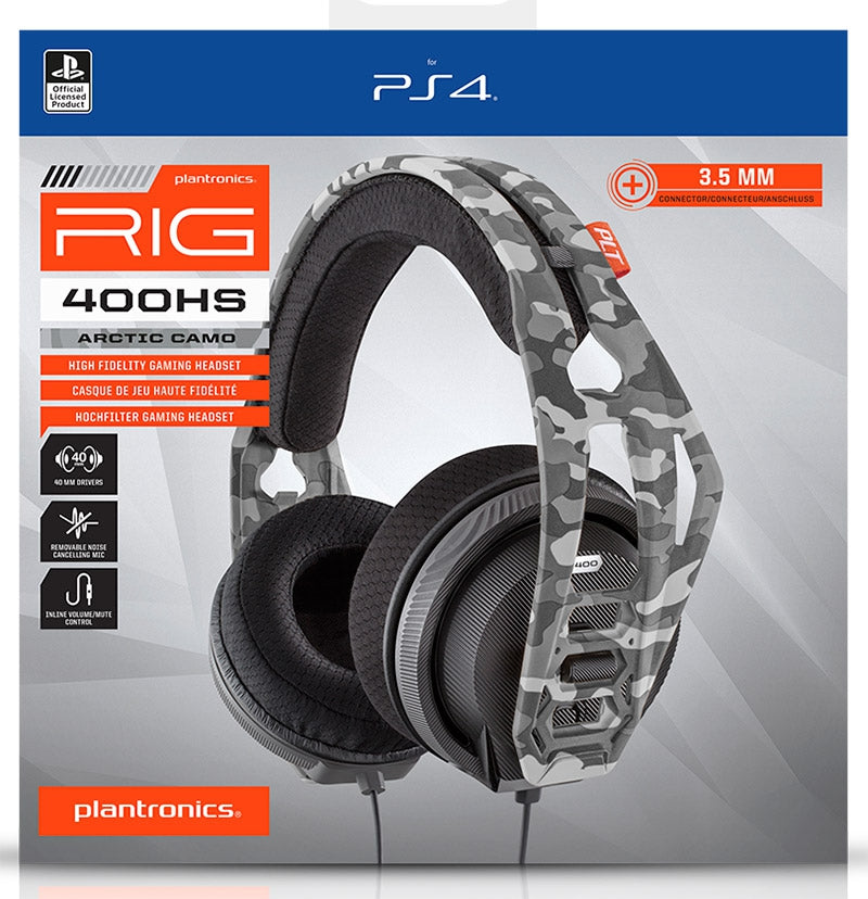 PLANTRONICS PS4 Cuffie Wired Gaming Rig 400HS Artic Camo