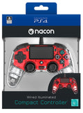 NACON PS4 Controller Wired Light Red