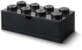 Contenitore Scrivania LEGO Brick 8 Nero