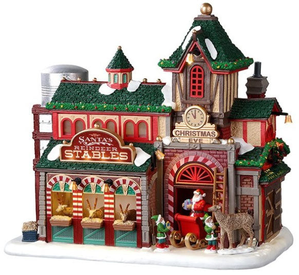 25926 LEMAX Santa's Reindeer Stables + 4.5V Adaptor