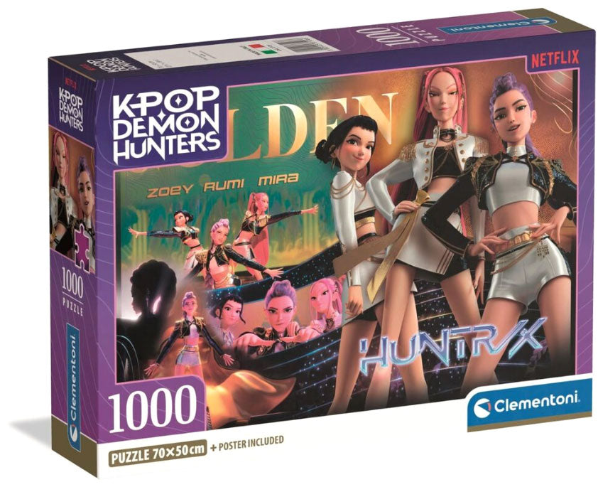 Puzzle 1000pz KPop Demon Hunters Golden con Poster