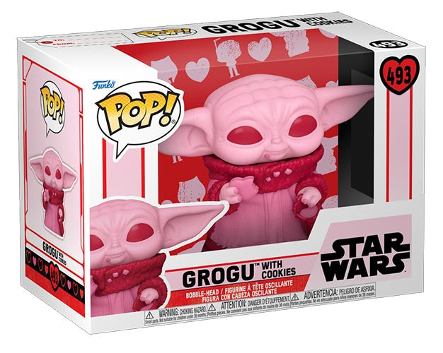 FUNKO POP Star Wars Valentines S2 Grogu w/Cookies 493
