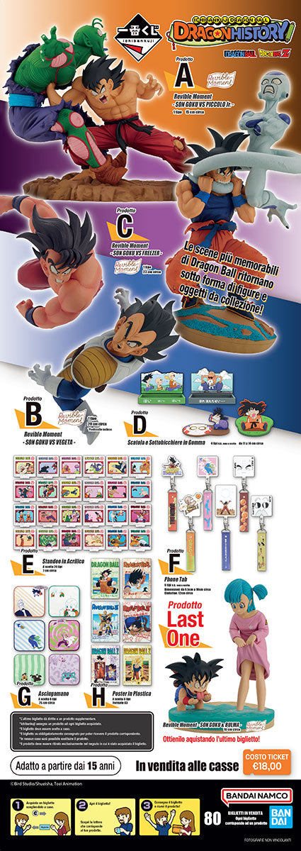 ICHIBAN KUJI Dragon Ball Dragon History 80 Ticket