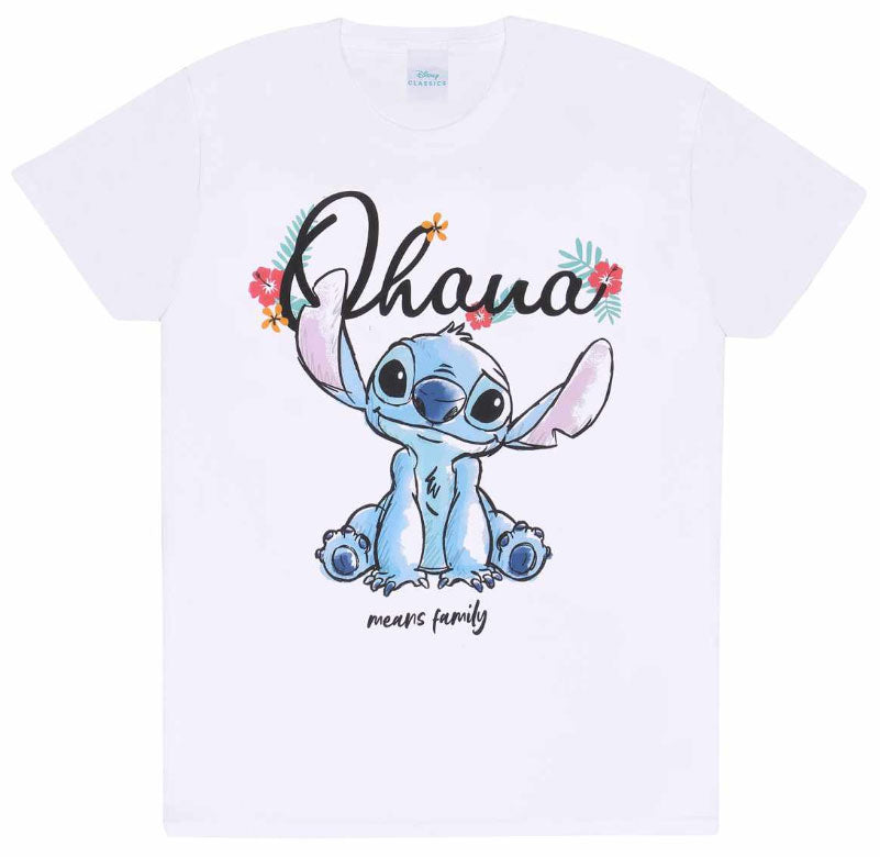 T-Shirt Disney Stitch Ohana Means Family XL